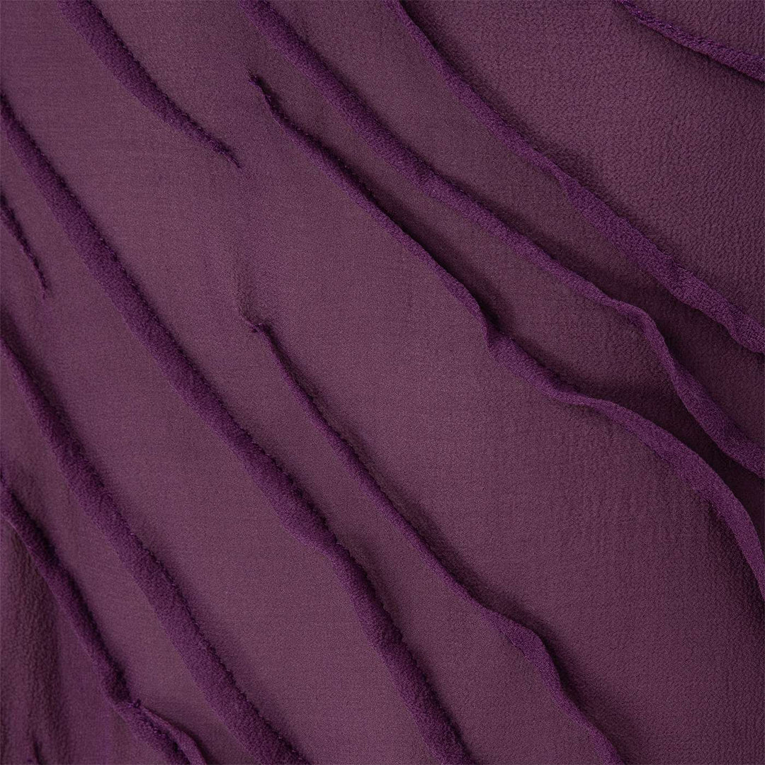 One Shoulder Chiffon Georgette Dress