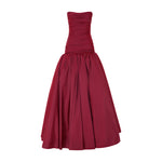 Load image into Gallery viewer, DRAPED TAFFETA WITH BALL SKIRT GOWN
