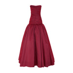 Load image into Gallery viewer, DRAPED TAFFETA WITH BALL SKIRT GOWN
