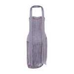 Load image into Gallery viewer, YASMINA - STRAPLESS PLEATED SILK MIDI WITH CORSET AND FRINGES

