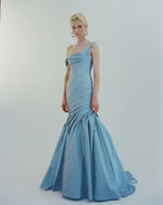 Load image into Gallery viewer, LOURDES - ASYMMETRICAL TWO-TONE TAFFETA FISH-CUT GOWN
