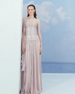 Load image into Gallery viewer, DAYANA - STRAPLESS PLEATED SILK GOWN WITH CORSET AND A-LINE SKIRT
