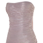Load image into Gallery viewer, DAYANA - STRAPLESS PLEATED SILK GOWN WITH CORSET AND A-LINE SKIRT

