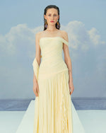 Load image into Gallery viewer, MAYELIN - ONE-SHOULDER PLEATED CHIFFON GOWN WITH TWISTED DETAIL

