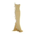 Load image into Gallery viewer, LISANDRA - ONE-STRAP DRAPED SATIN GOWN WITH CORSET
