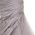Load image into Gallery viewer, SELENA - ONE-SHOULDER PLEATED TAFFETA FISHTAIL GOWN WITH TULLE SKIRT
