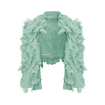 Load image into Gallery viewer, Cape Styled With Strapless Chiffon Georgette Pleated Dress