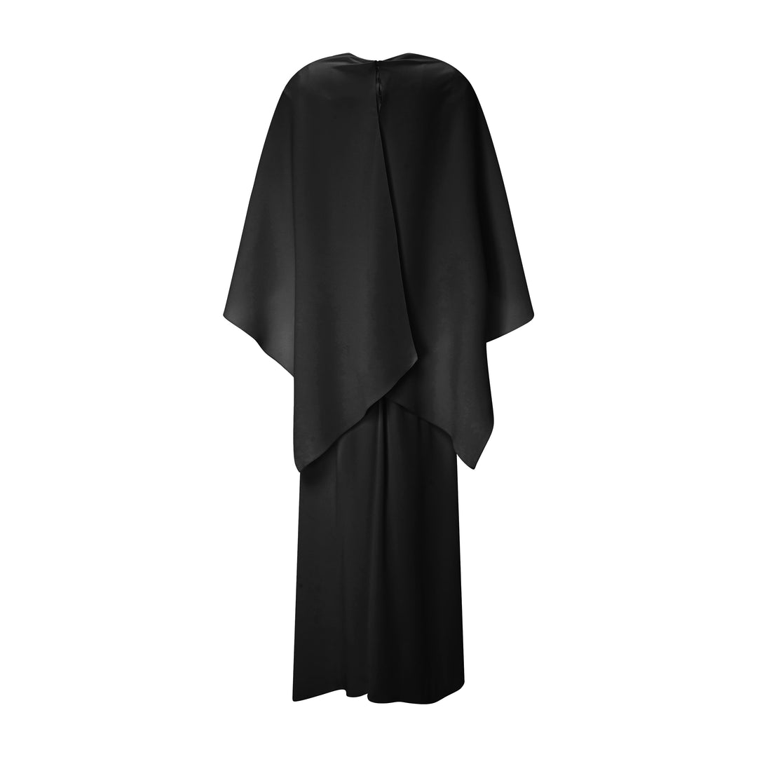 Crepe Mid-Length Dress