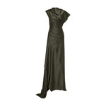 Load image into Gallery viewer, Asymmetrical Satin Dress