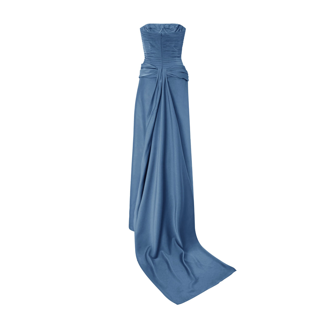 Strapless Satin Dress