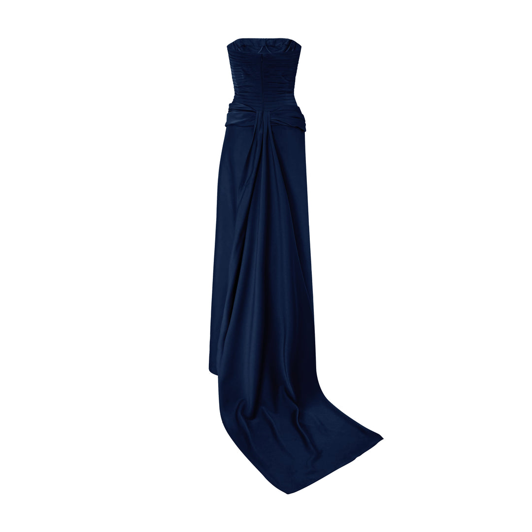 Strapless Satin Dress