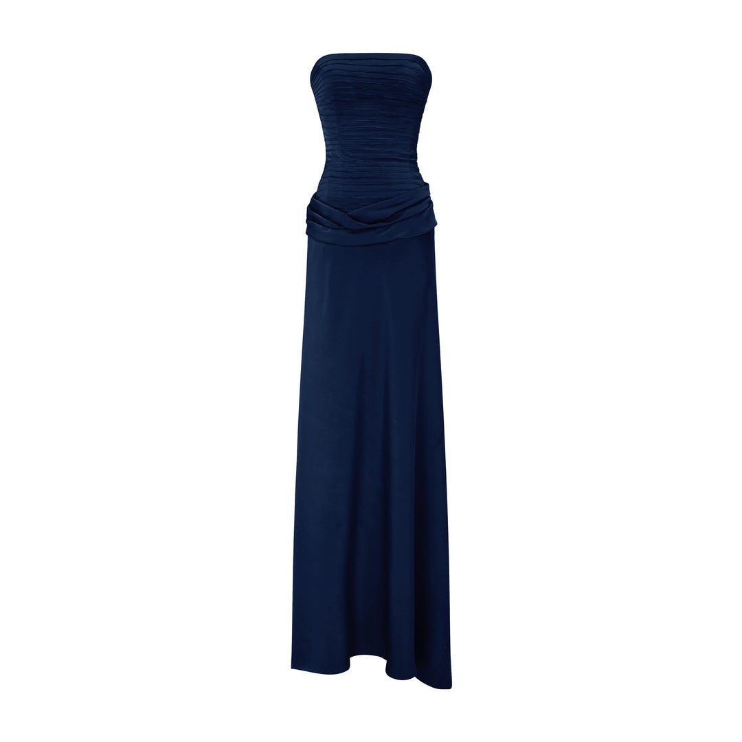 Strapless Satin Dress