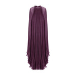 Load image into Gallery viewer, High Neck Pleated Chiffon Silk Dress