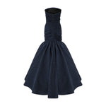 Load image into Gallery viewer, Strapless Fish Cut Jacquard Dress