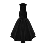 Load image into Gallery viewer, Strapless Fish Cut Jacquard Dress