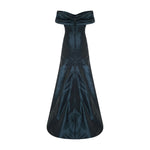 Load image into Gallery viewer, Off-Shoulder Fish Cut Taffeta Dress