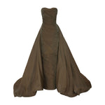 Load image into Gallery viewer, DRAPED SILKY CHIFFON WITH DETACHABLE TAIL
