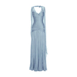 Load image into Gallery viewer, RUCHED SILKY CHIFFON GOWN
