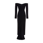 Load image into Gallery viewer, LONG SLEEVES CREPE GOWN
