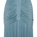 Load image into Gallery viewer, RUCHED SILK SATIN OFF SHOULDER GOWN
