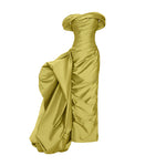 Load image into Gallery viewer, DRAPED TAFFETA WITH SIDE TAIL GOWN
