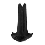 Load image into Gallery viewer, RUCHED STRAPLESS SILK GOWN WITH CAPE
