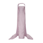 Load image into Gallery viewer, RUCHED STRAPLESS SILK GOWN WITH CAPE
