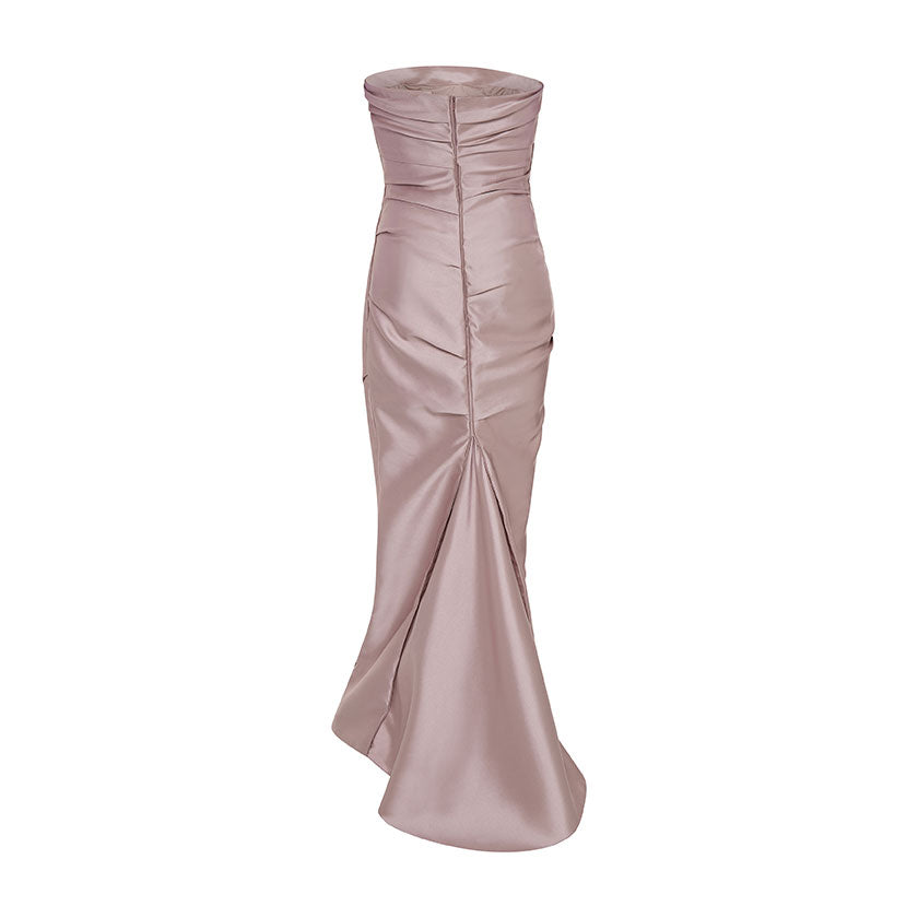 DRAPED MIKADO GOWN