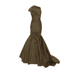Load image into Gallery viewer, DRAPED ONE SHOULDER BODICE MERMAID GOWN
