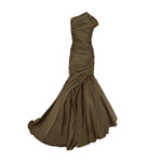 Load image into Gallery viewer, DRAPED ONE SHOULDER BODICE MERMAID GOWN
