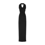 Load image into Gallery viewer, HAND-MANIPULATED CREPE GOWN WITH CAPE
