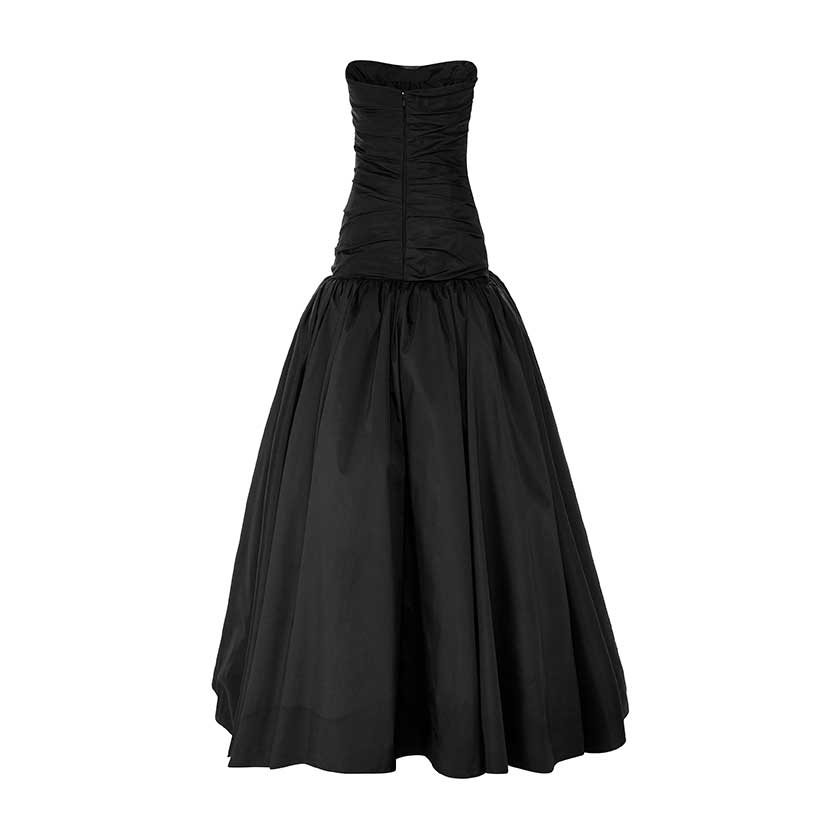 DRAPED TAFFETA WITH BALL SKIRT GOWN MARMAR HALIM FASHION DESIGN LLC DRAPED TAFFETA WITH BALL SKIRT GOWN MARMAR HALIM FASHION DESIGN LLC