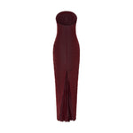 Load image into Gallery viewer, STRAPLESS PLEATED STRAIGHT GOWN
