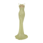 Load image into Gallery viewer, SILK ROSEYA PLEATED DRESS WITH DETAILED SLIT
