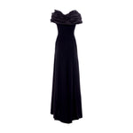 Load image into Gallery viewer, Long crepe dress with Satin wire top
