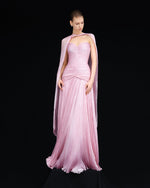 Load image into Gallery viewer, RUCHED SILKY CHIFFON GOWN
