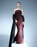 Load image into Gallery viewer, STRAPLESS PLEATED STRAIGHT GOWN
