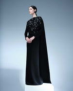 Load image into Gallery viewer, EMBODIED LONG-SLEEVE GOWN WITH CAPE
