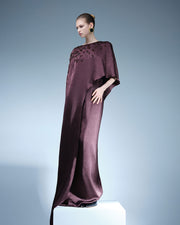 EMBODIED LONG FRONT CAPE GOWN