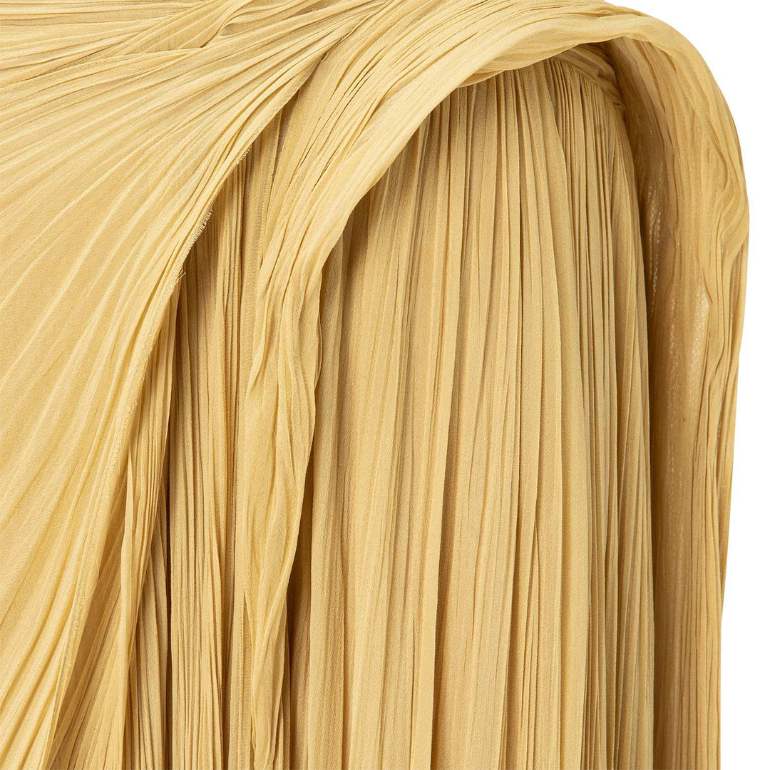 Strapless Pleated Silk Georgette Dress