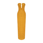 Load image into Gallery viewer, Strapless Pleated Silk Dress And Detachable Cape