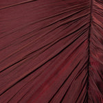 Load image into Gallery viewer, Hand-pleated two tone draped chiffon gown with cape
