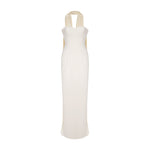 Load image into Gallery viewer, Chiffon Scarf Crepe Maxi Dress
