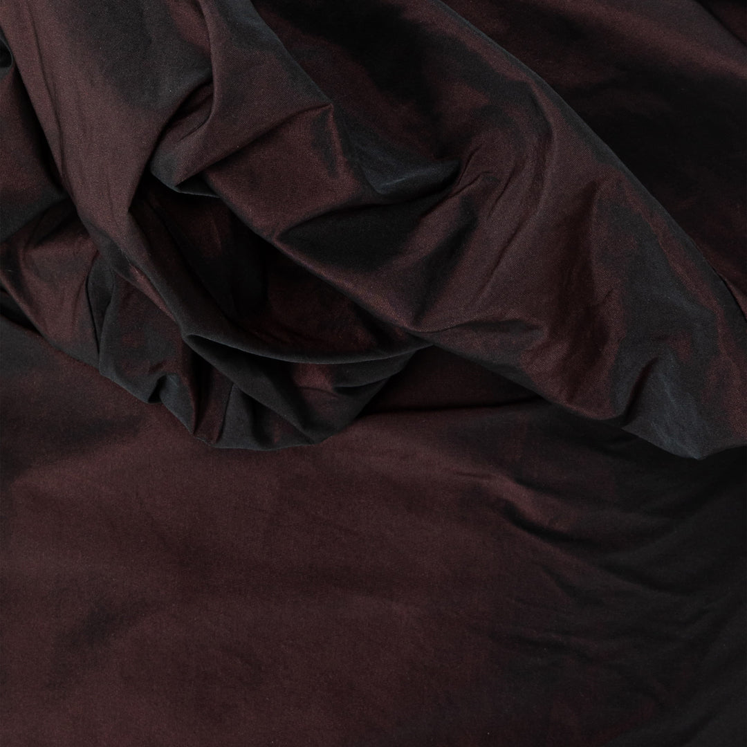 Strapless Draped Corseted Taffeta Dress