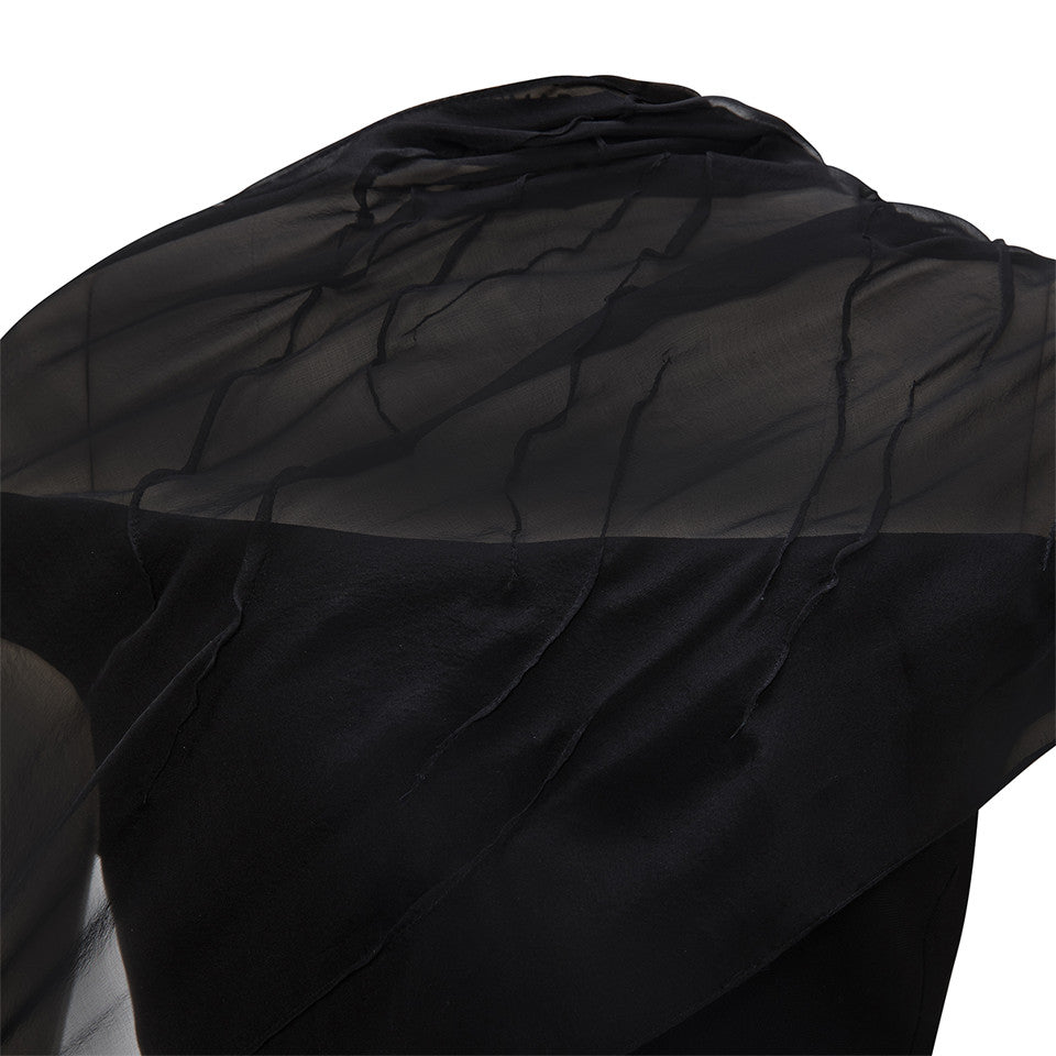 OFF SHOULDER CREPE DRESS WITH CORSET INSIDE