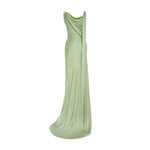 Load image into Gallery viewer, Button Detailed Slip Silk Gown
