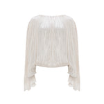 Load image into Gallery viewer, HAND PLEATED SILK ROSEYA TOP
