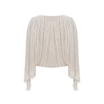 Load image into Gallery viewer, HAND PLEATED SILK ROSEYA TOP
