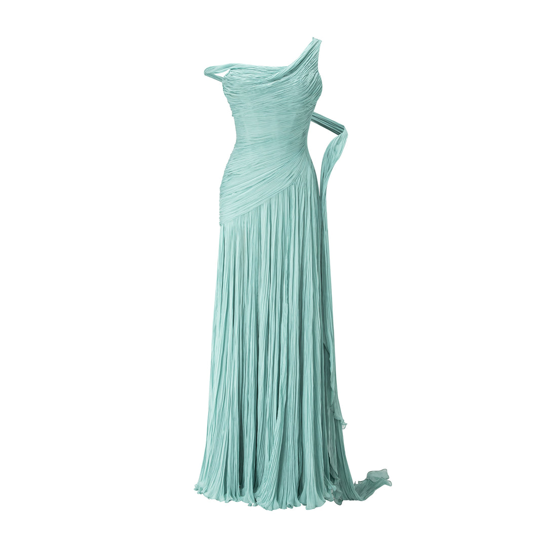 Asymmetrical Chiffon Dress