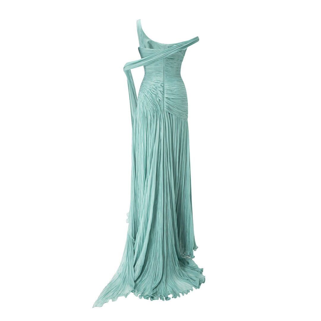 Asymmetrical Chiffon Dress